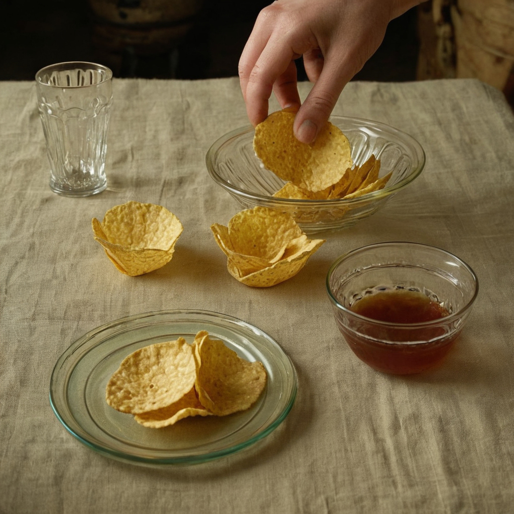 How should chips, flea bites, clouding, staining, and polishing be catalogued on vintage glassware editorial visual
